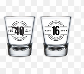 Download Cheers To 16 Shot Glasses - Pint Glass Png,Shot Png