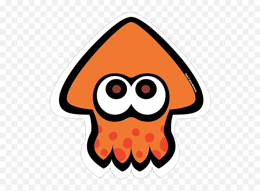 Splatoon - Orange Squid Sticker Splatoon Squid Png,Splatoon Logo Png