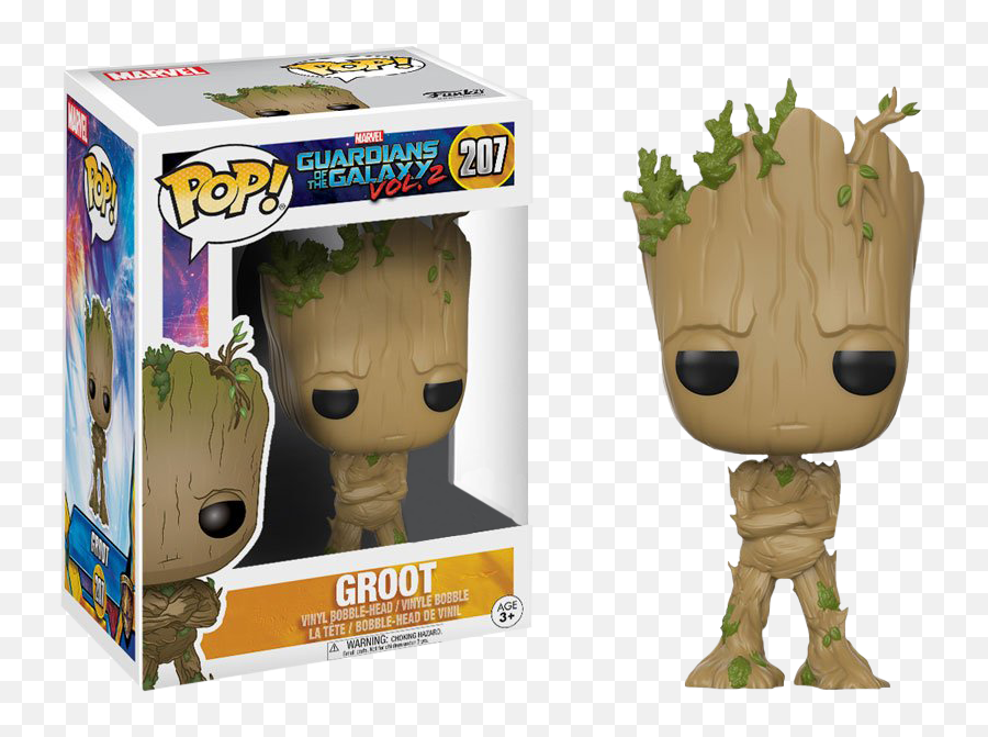 Funko Pop Guardians Of The Galaxy Vol 2 - Adolescent Groot 207 Groot Funko Pop Marvel Png,Guardians Of The Galaxy 2 Png