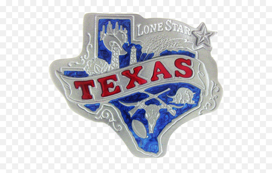 Colorful Belt Buckle Is In The Shape - Texas Belt Buckle Png,Texas Shape Png