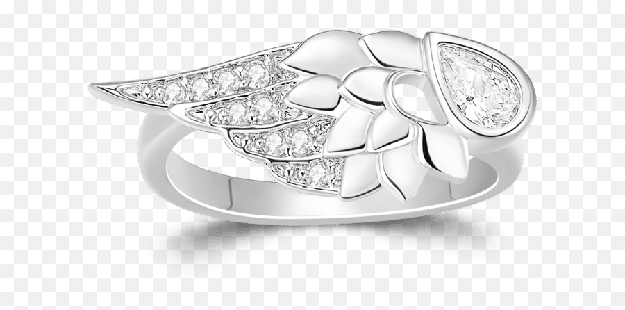 Angel Wing Ring Platinum Plated - Solid Png,Angel Wing Logo