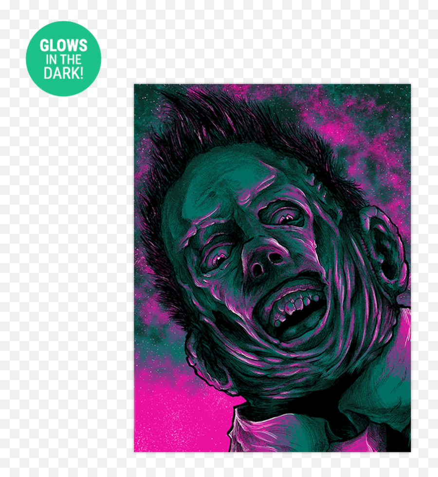 9x12 Twilight Leatherface Screen Print - Glows Hair Design Png,Leatherface Png