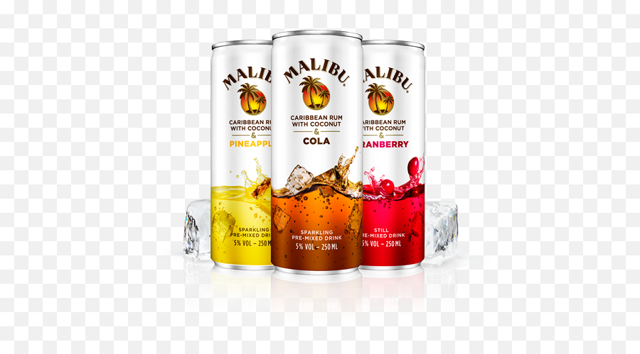 Download Malibu Rum Cans - Malibu Rum U0026 Cola Full Size Png,Malibu Rum Logo