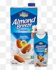 Shelf Stable Vanilla Almondmilk - Almond Breeze Unsweetened Original Png,Almond Png