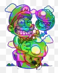 Trippy Mario Affordable Cool Designs T - Shirt Designs Png,Trippy Png