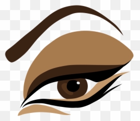 Makeup Clipart Illustration Transparent - Cartoon Eyes With Eyeshadow Png,Clown Makeup Png
