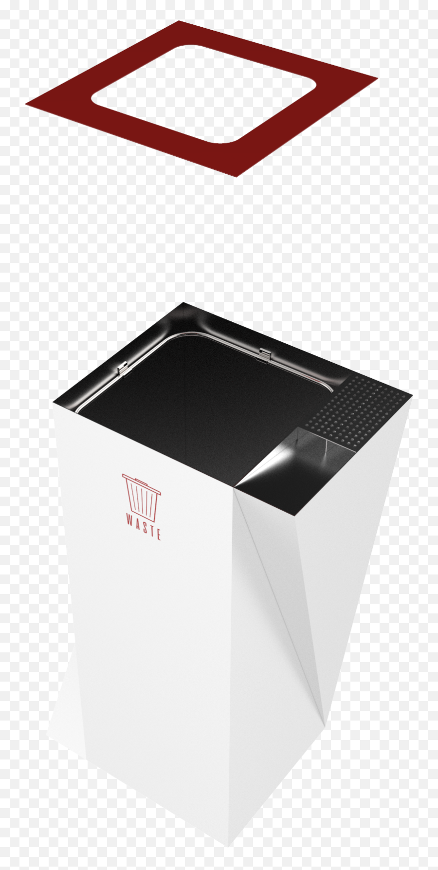 Eridani Sst Elegant Outdoor Stainless Steel Trash Bin With - Waste Container Png,Ashtray Png