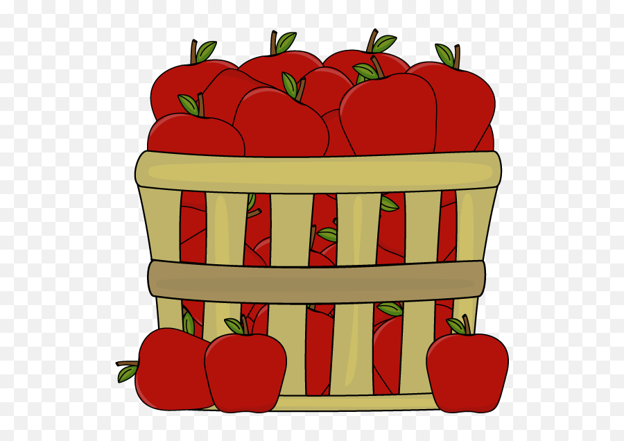 Clipart Of Few Apple And Baskets - Basket Of Apples Clipart Basket Of Apples Transparent Background Png,Apples Transparent Background