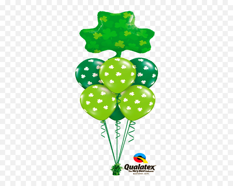 St Patrick Shamrock 1 Large Foil 6 Latex - Balloon Png,Shamrock Clipart Png