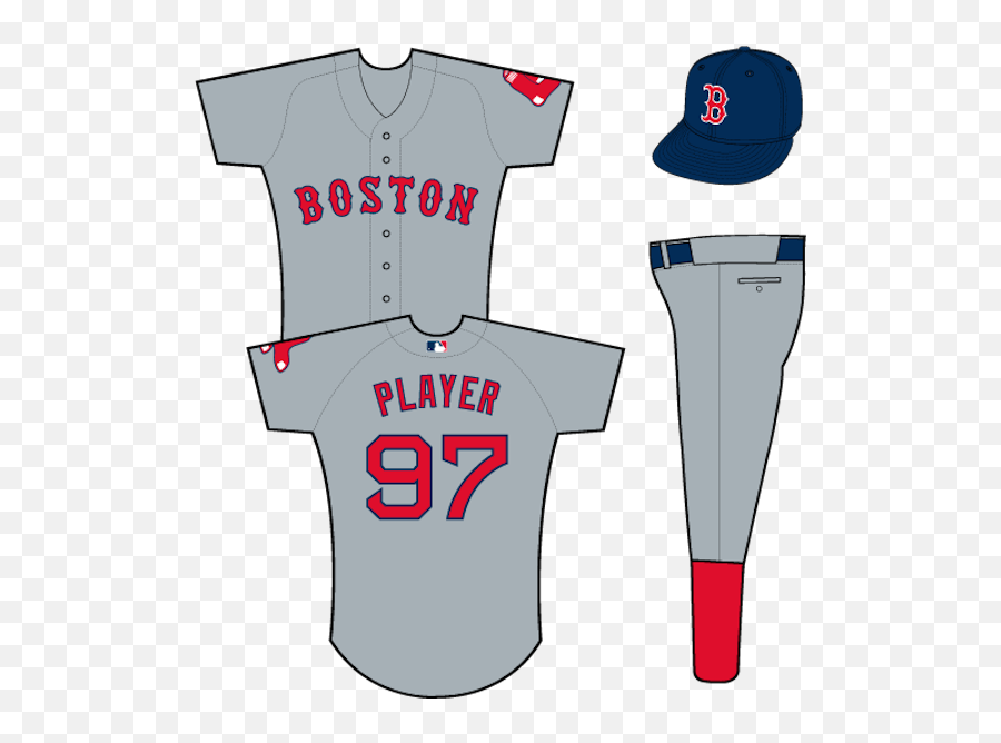 Boston Red Sox Gray Uniform - Cleveland Indians Road Uniform Png,Boston Red Sox Png