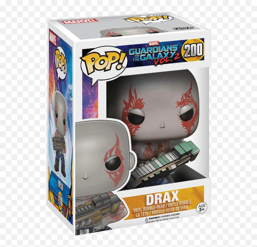 Funko Pop Marvel Guardians Of The Galaxy Vol 2 - Drax Vinyl Bobblehead New Drax Funko Pop Png,Drax Png