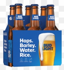 Bud Light 6pack Bottles - Pack png