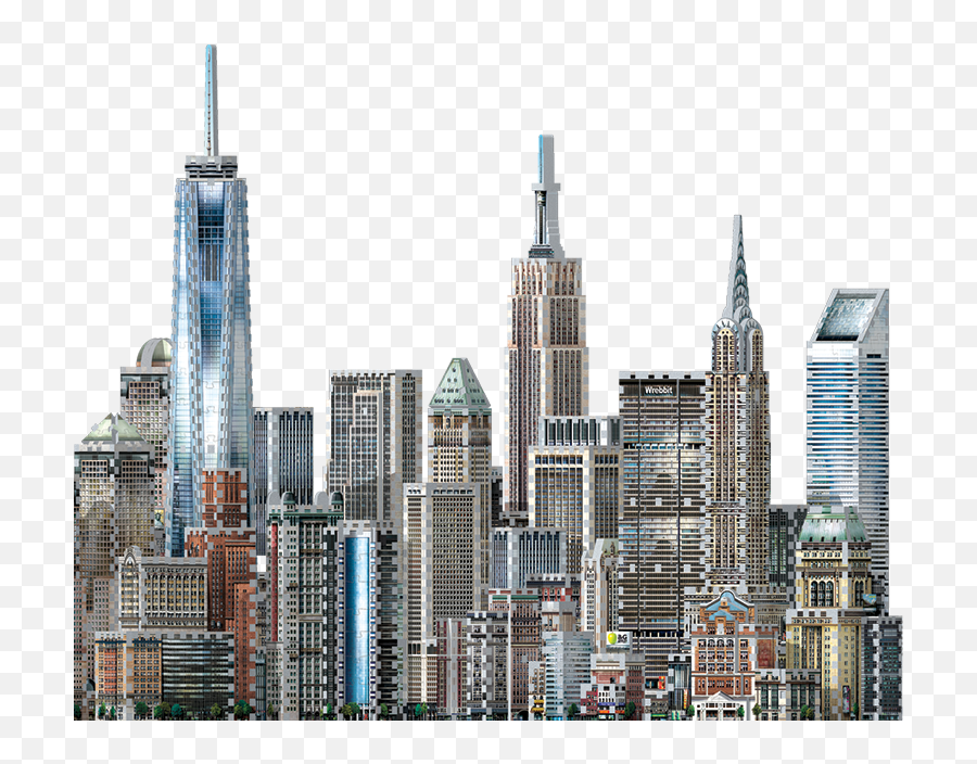 New York Collection - Wrebbit 3d Puzzle New York Png,New York City Skyline Png