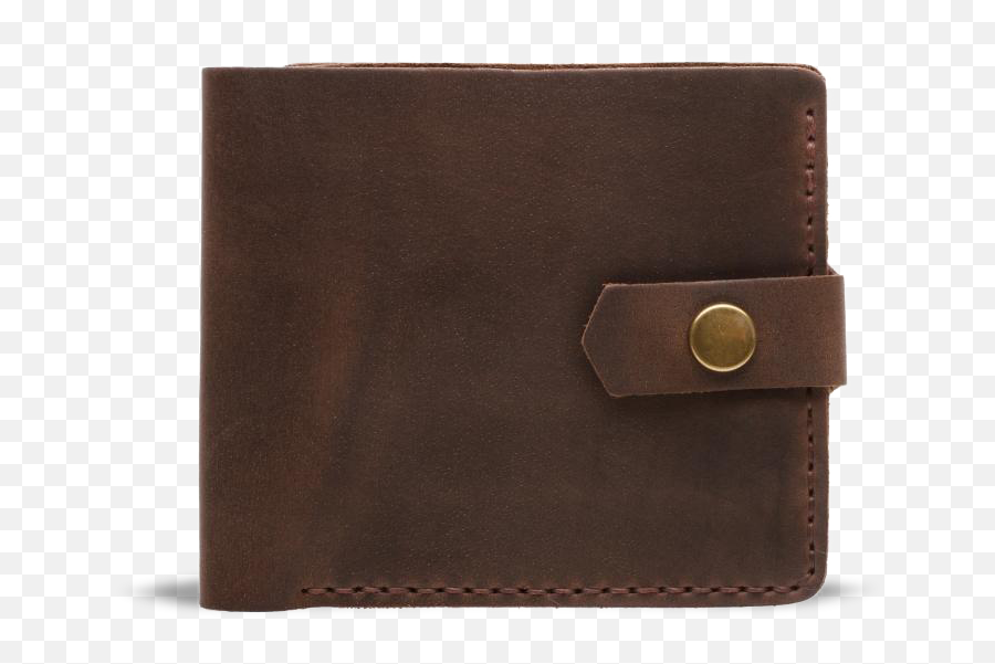 Handmade Bifold Leather Wallet Dark - Solid Png,Wallet Png