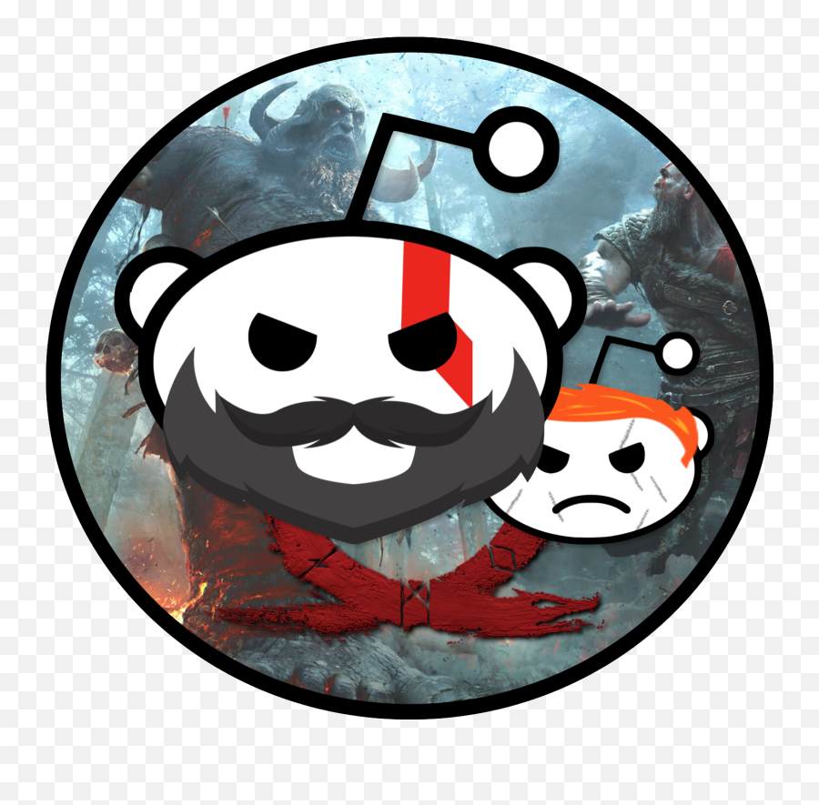 Kratos U0026 Atreus Snoos Reddit Mascot Icon - Album On Imgur 256 X 256 Pixel Png,Kratos Transparent