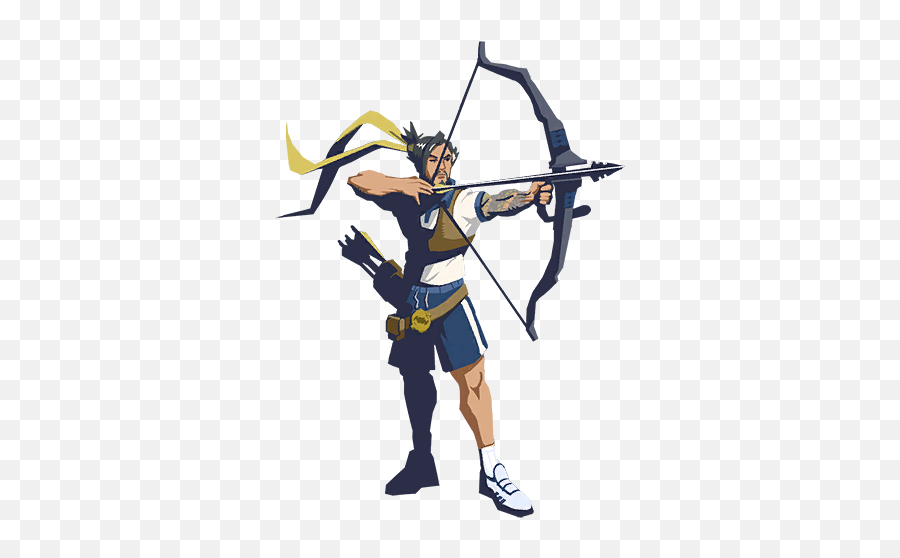 Filespray Hanzo Archerypng Overwatch Fan Art - Hanzo Summer Games Spray,Archery Png