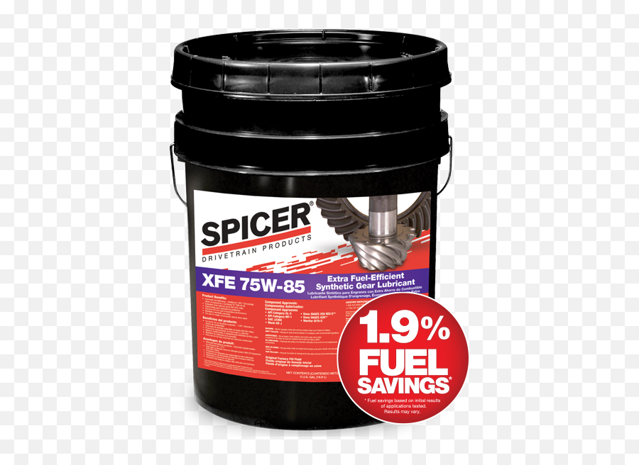 Fuel - Efficient Synthetic Gear Lubricants Lubricants Spicer Xfe 75w85 Png,Icon Performant Lube