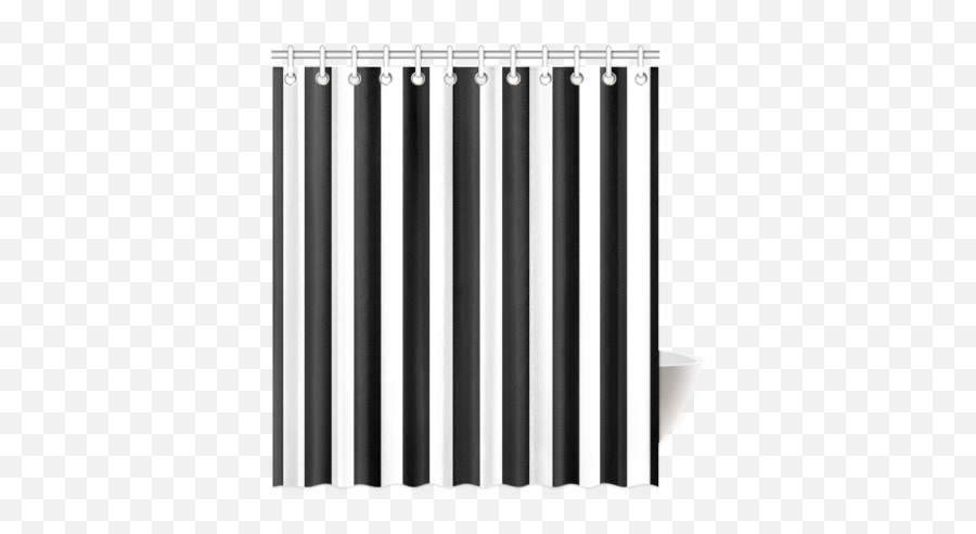 Download Hd Black And White Stripes Cool Design Shower - Window Covering Png,White Stripes Png