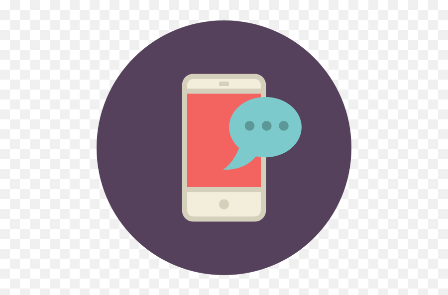 Mobile Bubble Chat Free Icon Of Flat Retro Communications - Camera Phone Png,Retro Phone Icon