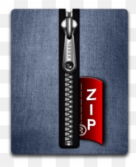 Blue Silver Zip Icon - Download Free Icons Zipper png