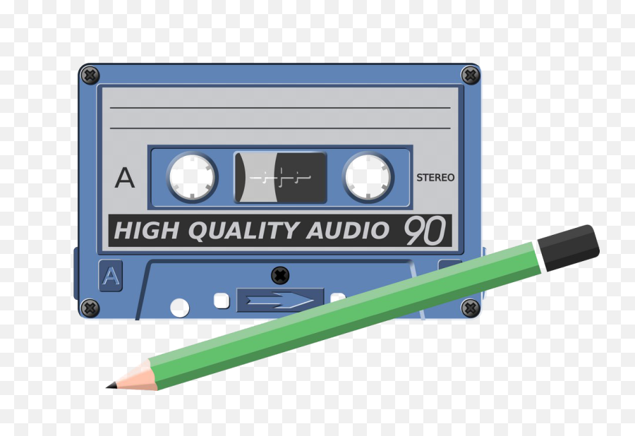 Audio Cassette Png Picture - Compact Cassette And Pen Audio Cassette And Pen,Pen Clipart Png