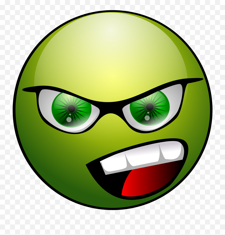 Angryfaceemoticonanimationsgreen - Free Image From Green With Envy Face Png,Annoyed Emoji Png