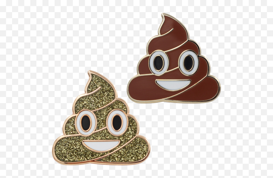 Poop Emoji Pin - Lapel Pin Png,Shit Emoji Png