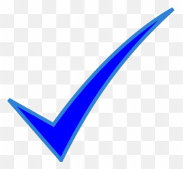 Download Blue Check Mark - Symbol Transparent PNG