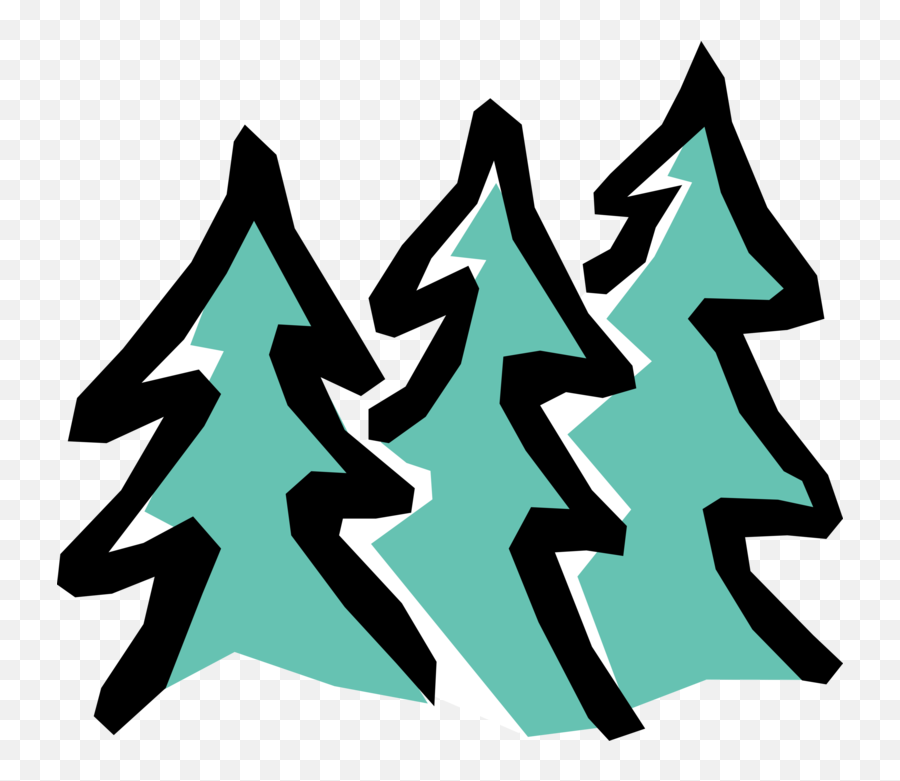 Conifer Evergreen Trees - Vector Image Language Png,Evergreen Tree Icon