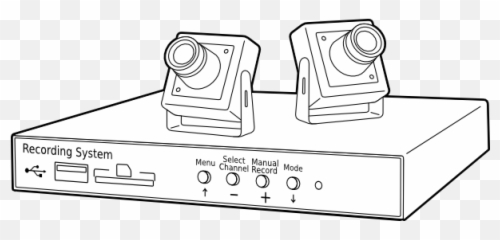 Cctv Camera Clip Art - vector clip art online Box Clipart png