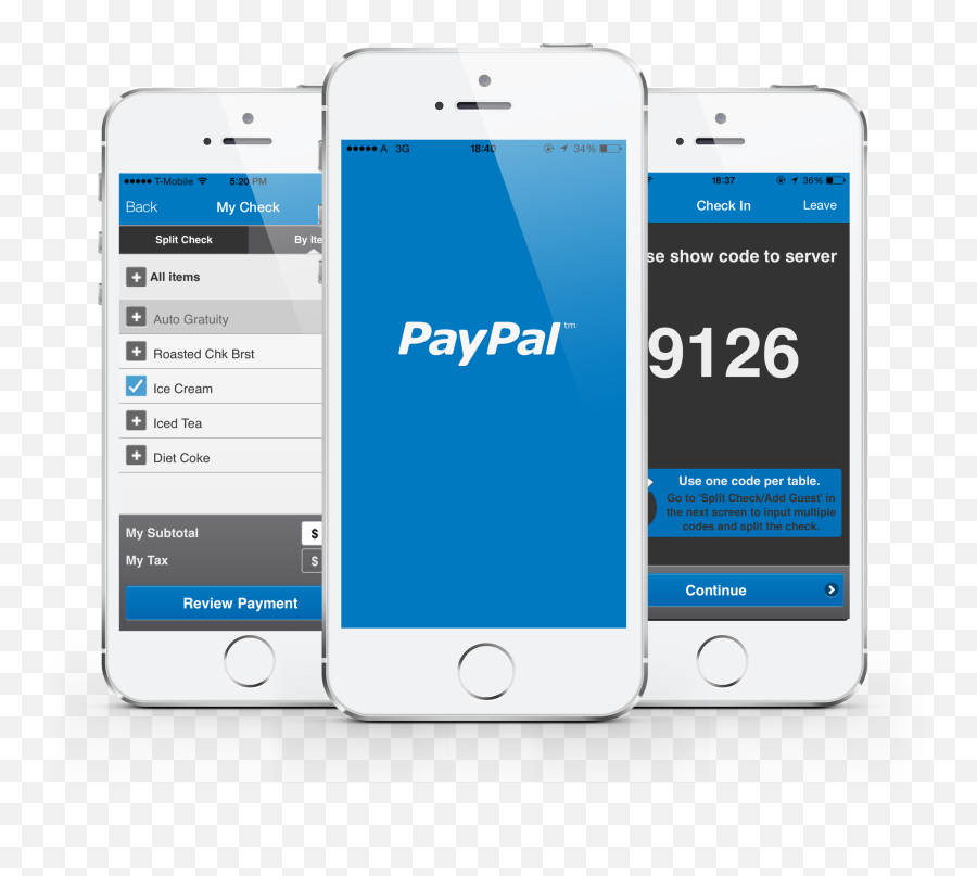 Mycheck Now Lets You Pay - Paypal App Png,Paypal Png
