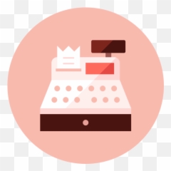 Cashier Cash Register Free Icon - IconIconscom Caja Registradora Logo Png