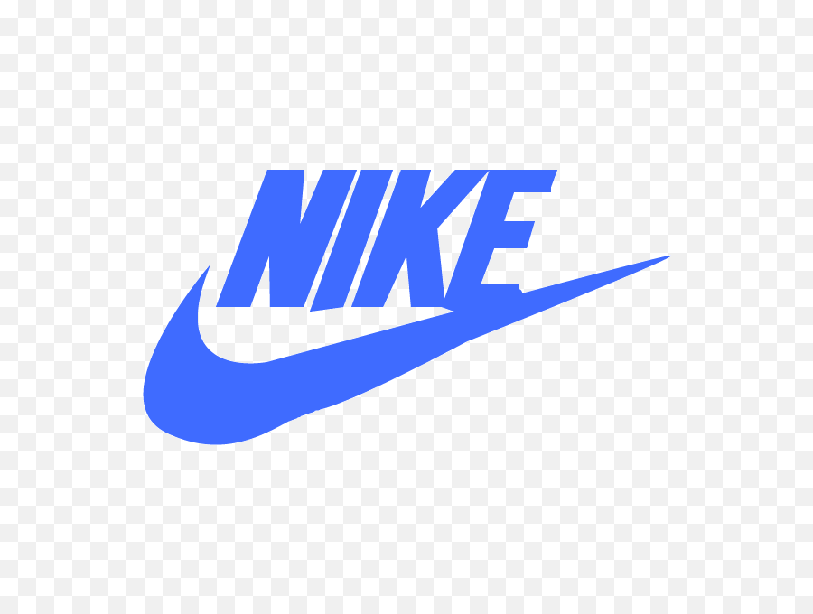 Blue And White Nike Logo - Blue Nike Logo Transparent Background Png,White Nike Logo Transparent