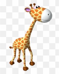 Outline Cute Giraffe Clipart Applique - Transparent Background Baby Giraffe Clipart Png,Giraffe Transparent Background