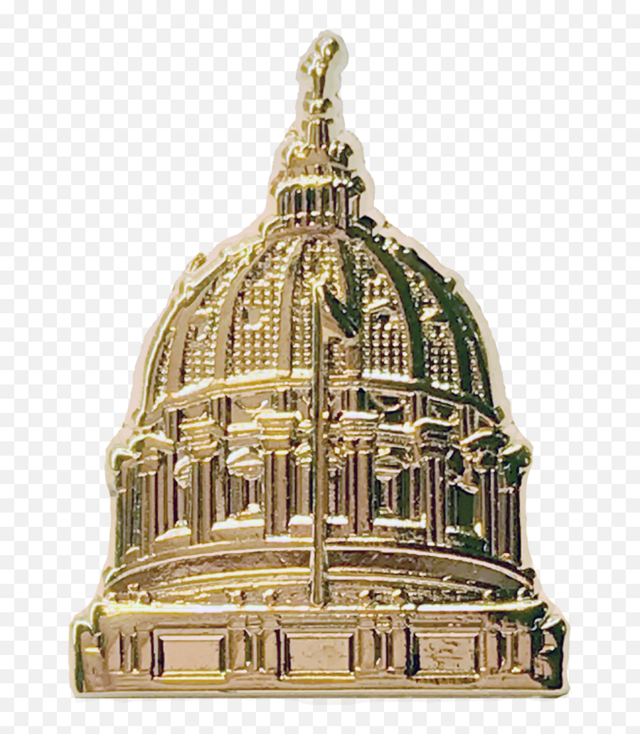 Capitol Dome Lapel Pin - Dome Png,Capitol Building Png