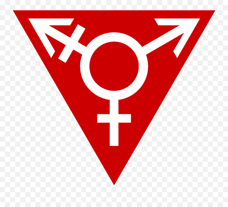 Red Transgender Triangle - Transgender Png,Red Triangle Logo