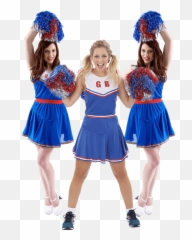 Cheerleaders Group Costume - Costumes For Three Girl Png,Cheerleaders Png