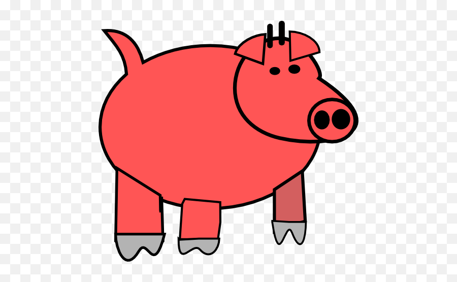 Cartoon Pig Clipart - Cartoon Pig Png,Cartoon Pig Png