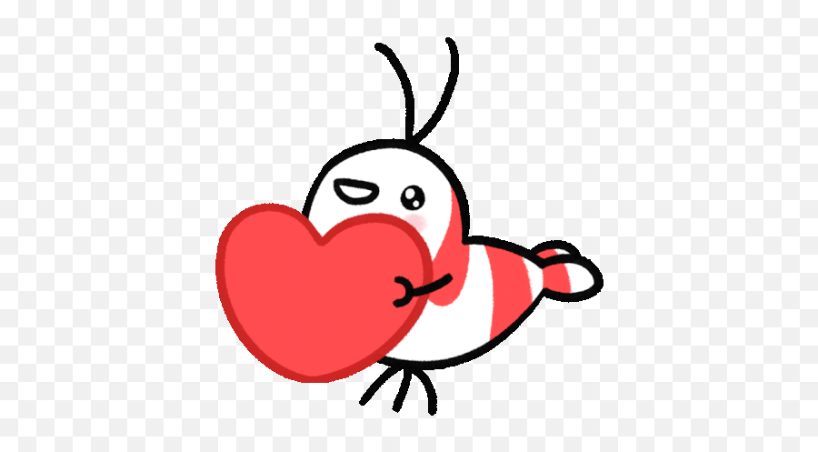 In Love Heart Gif - Cute Shrimp Gif Png,Heart Gif Transparent