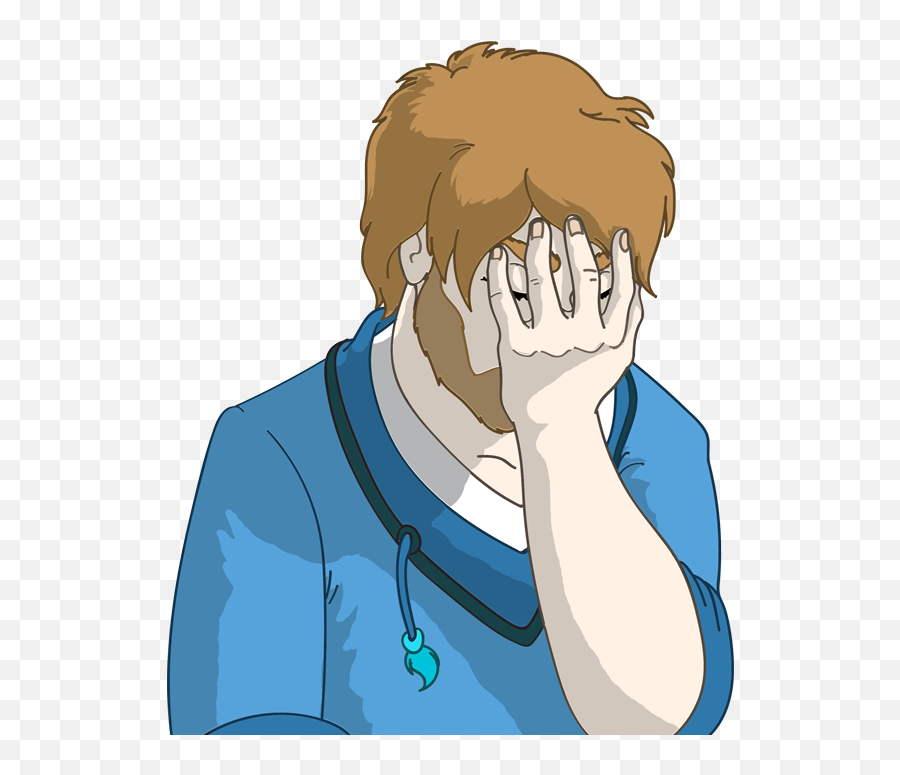 Bjorn Embarassed Facepalm - Demetrios The Big Cynical Adventure Png,Face Palm Png