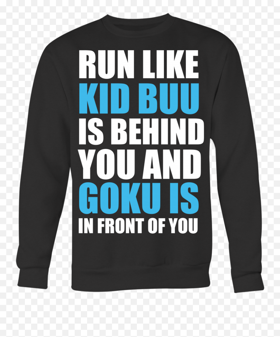 Run Like Kid Buu Is Behind You And Goku In Front Of Shirt Dragon Ball - Flawless Png,Kid Buu Png