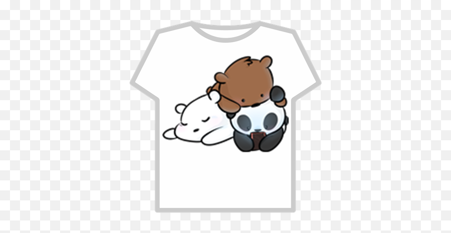 Cute We Bare Bears T - Shirt Roblox We Bare Bears Kawaii Png,We