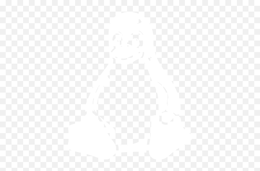 White Linux Icon - White Linux Logo Png,Linux Png