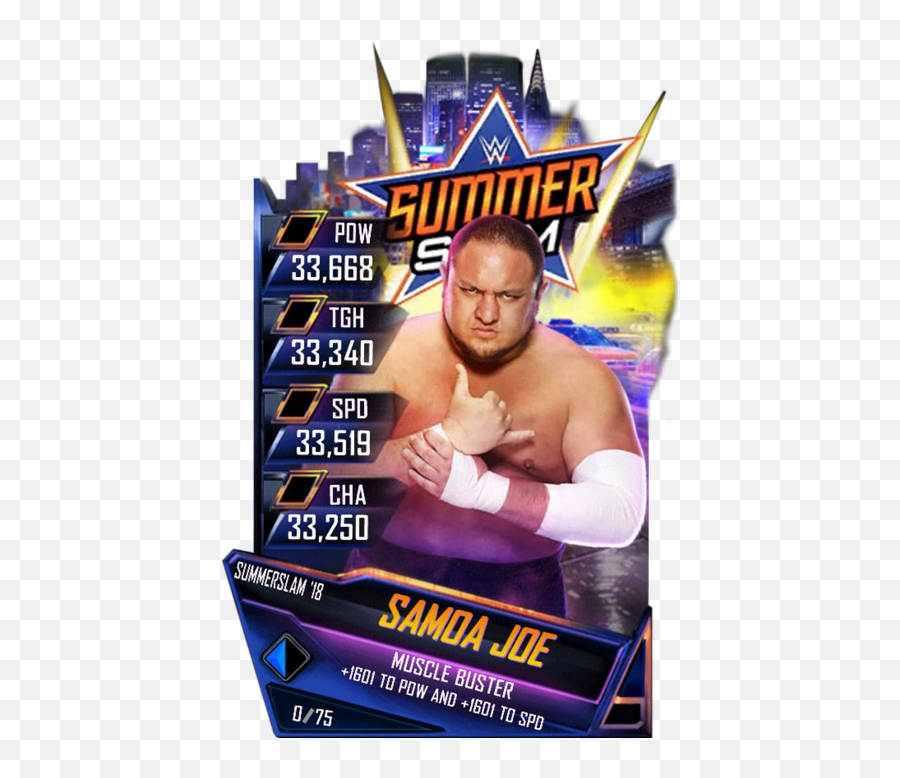 Samoa Joe - Becky Lynch Wwe Supercard Png,Samoa Joe Png