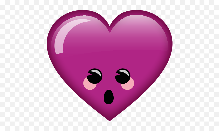 Emoji - Heart Png,Suprised Emoji Png