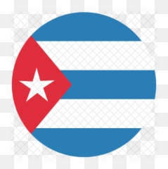 Cuba Flag Icon Of Flat Style - Puerto Rico Flag Round Png,Cuba Flag Png
