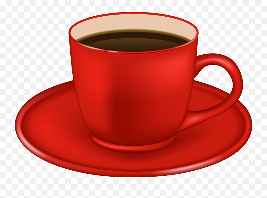 Red Coffee Cup Png Clipart Image - Cup Of Coffee Clip Art,Coffee Cups Png