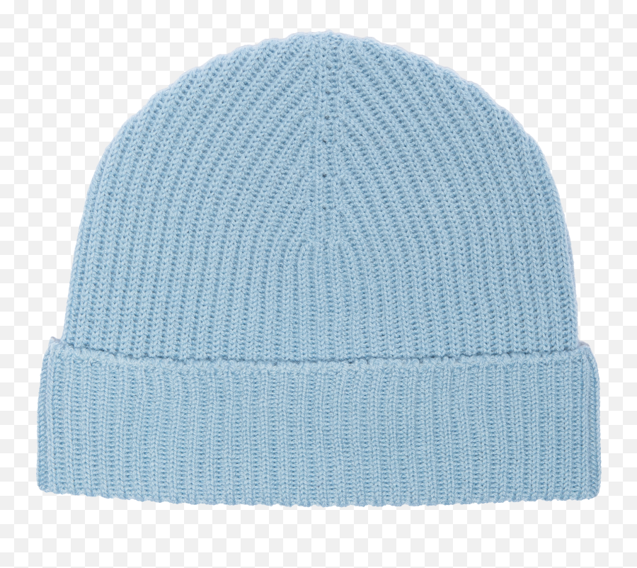 Rib Hat - Light Blue Beanie Png,Beanie Transparent