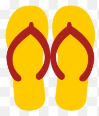 Yellow Flip Flops Sandals - Transparent Png U0026 Svg Vector File Chanclas Png,Sandals Png