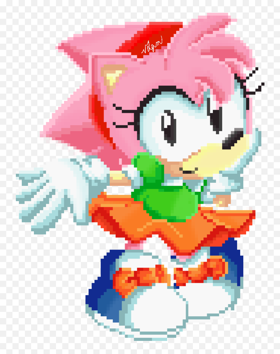 Animax Commissions Open - Sonic Amy Rose Pixel Png,Amy Rose Png